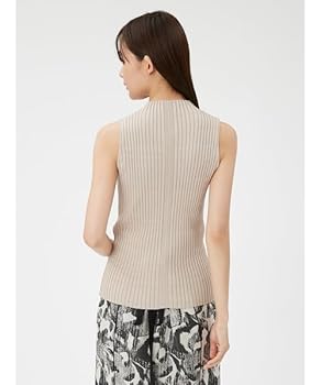 フレイアイディ✨新品未使用 ノースリーブニット サイドスリットFREE SIZE Amazon | [フレイ アイディー] シンプルリブノースリニット